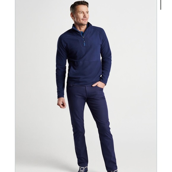 Peter Millar Other - Peter Millar Mens Thermal Flow Microfleece Half Zip Pullover Navy Lg
